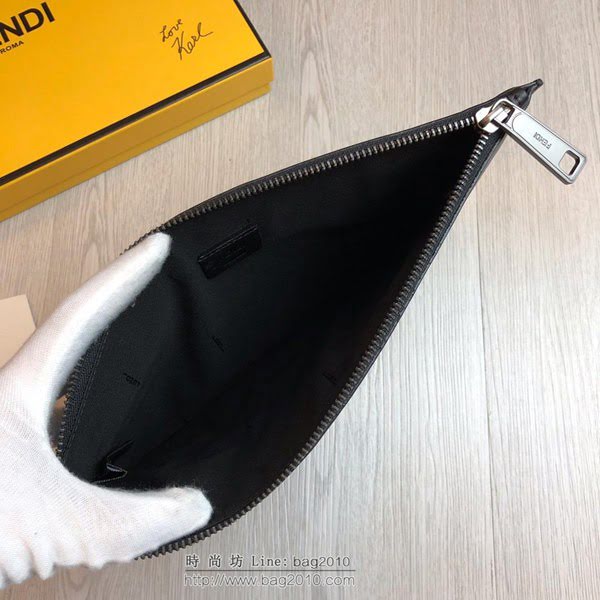 FENDI最新款手包 原單品質 進口小牛皮 小怪獸 芬迪手拿包 logo皮信封手包  fdz2125
